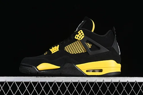All categories Air Jordan Jordan series basketball shoes Air Jordan 4 foreign trade version Air Jordan 4 "Thunder" AJ4 Joe 4 Thunder replica basketball shoes DH6927-017